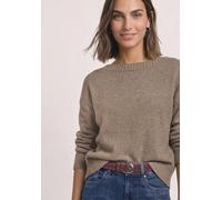 Ledergürtel STREET ONE, Damen, Gr. 90, braun (rustic rouge), Stoff, Oberstoff: 100% Rindsleder (Velour). Grundmaterial: 100% Büffelleder (Narbenspaltleder), unifarben, Gürtel Ledergürtel, Echtleder (7