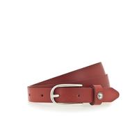 Ledergürtel TAMARIS "Cassia Silver", Damen, Gr. 110, rot, Rindsleder, unifarben, Gürtel Ledergürtel, weiches Rindleder mit leichter Narbung, schmal (12360900-110) rot