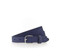 Ledergürtel TAMARIS "Cornelia Silver", Damen, Gr. 115, blau, Rindsleder, unifarben, Gürtel Ledergürtel, weiches Veloursleder (87896541-115) blau