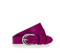 Ledergürtel TAMARIS, Damen, Gr. 100, brombeere, Rindsleder, gemustert, unifarben, Gürtel Ledergürtel, 2,5 cm breit, gemustert, Doppelschnalle (57841349-100) brombeere