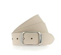 Ledergürtel TAMARIS, Damen, Gr. 105, beige, Rindsleder, unifarben, Gürtel Ledergürtel, Doppelschließe in glänzendem Silber (67190600-105) beige