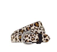 Ledergürtel TAMARIS, Damen, Gr. 105, beige, varied, Rindsleder, Gürtel Ledergürtel, Fell-Optik (81733517-105) beige, varied