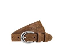 Ledergürtel TAMARIS, Damen, Gr. 105, camel, Rindsleder, gemustert, unifarben, Gürtel Ledergürtel, mit Doppelschnalle, aus Rindsleder (83952438-105) camel