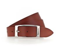 Ledergürtel TAMARIS, Damen, Gr. 75, braun (cognac), Rindsleder, unifarben, Basic, Gürtel Ledergürtel, mit glänzender Schließe in tollen Basic-Farben (71464419-75) cognac