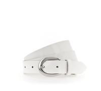 Ledergürtel TAMARIS Gr. 90, weiß Damen Gürtel Ledergürtel weiches Lack-Rindleder mit hochglänzendem Finish (99407227-90) weiß