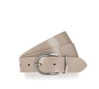 Ledergürtel TAMARIS "Ellen Silver", Damen, Gr. 85, beige, Rindsleder, Gürtel Ledergürtel, mit Crasheffekt (50523869-85) beige