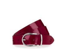 Ledergürtel TAMARIS "Ellen Silver", Damen, Gr. 85, rot (bordeaux), Rindsleder, unifarben, Gürtel Ledergürtel, mit Crasheffekt (62821333-85) bordeaux