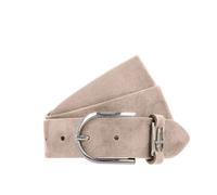 Ledergürtel TAMARIS "Fianna", Damen, Gr. 105, beige (cream), Rindsleder, Gürtel Ledergürtel, aus Rindsleder, mit Veloursleder (73962106-105) cream