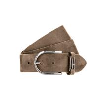 Ledergürtel TAMARIS "Fianna", Damen, Gr. 85, beige (taupe), Rindsleder, Gürtel Ledergürtel, aus Rindsleder, mit Veloursleder (67523152-85) taupe