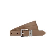 Ledergürtel TAMARIS "Franca", Damen, Gr. 100, beige (taupe), Rindsleder, Gürtel Ledergürtel, mit dezent genarbter, leicht genarbter Oberfläche (31403755-100) taupe