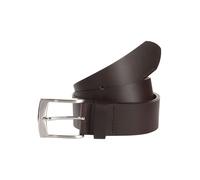 Ledergürtel TOM TAILOR "TTANDREW", Damen, Gr. 120, braun (dunkelbraun), Rindsleder, unifarben, Gürtel Ledergürtel, 4 cm breit, Herrengürtel, Jeans und Casual, bis Gr. 120 (82661617-120) dunkelbraun