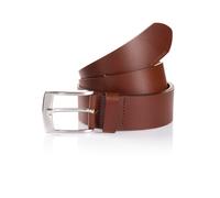 Ledergürtel TOM TAILOR "TTANDREW", Damen, Gr. 95, braun (light braun uni), Rindsleder, unifarben, Gürtel, 4 cm breit, Herrengürtel, Jeans und Casual, bis Gr. 120 (82897223-95) light braun uni