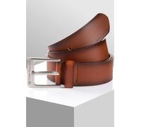 Ledergürtel TOM TAILOR "TTCALVINPLUS", Herren, Gr. 90, braun (light braun uni), Rindsleder, unifarben, Gürtel Ledergürtel, 4 cm breiter Herrengürtel, Casual und Jeans Look (30121805-90)