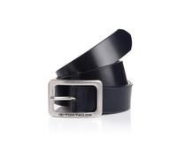 Ledergürtel TOM TAILOR "TTEVE" Gr. 85, blau (marine) Damen Gürtel (63957724-85) marine