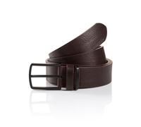 Ledergürtel TOM TAILOR "TTHenry", Herren, Gr. 85, braun, Rindsleder, unifarben, Gürtel Ledergürtel, mit genarbter Oberfläche (44165400-85)