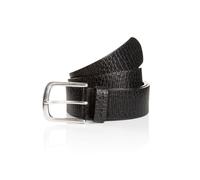 Ledergürtel TOM TAILOR "TTROY", Herren, Gr. 85, schwarz, Rindsleder, Gürtel Ledergürtel, 4 cm breiter Herrengürtel, ideal zu Jeans und Chino, bis Gr. 120 (88662966-85) schwarz