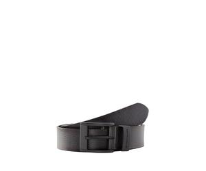Ledergürtel TOM TAILOR "TTTHOMAS", Herren, Gr. 80, schwarz, Rindsleder, Gürtel Ledergürtel, 4 cm breiter Herrengürtel, Casual und Jeans Look r. 120 (10434747-80) schwarz