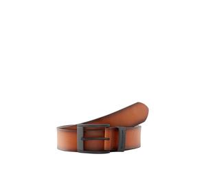 Ledergürtel TOM TAILOR "TTTHOMAS", Herren, Gr. 90, braun (hellbraun), Rindsleder, Gürtel Ledergürtel, 4 cm breiter Herrengürtel, Casual und Jeans Look r. 120 (52992625-90) hellbraun