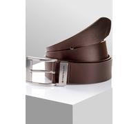 Ledergürtel TOM TAILOR "TTTOM", Damen, Gr. 11,5, braun (braun uni), Büffelleder, unifarben, Gürtel Ledergürtel, 4 cm breiter Herrengürtel, Casual und Jeans Look (95277948-115) braun uni