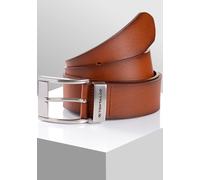 Ledergürtel TOM TAILOR "TTTOM", Damen, Gr. 110, braun (light braun uni), Büffelleder, unifarben, Gürtel Ledergürtel, 4 cm breiter Herrengürtel, Casual und Jeans Look (53681338-110) light braun uni