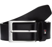 Ledergürtel TOMMY HILFIGER "LAYTON 4.0 cm breit", Herren, Gr. 11,5, schwarz, Rindsleder, unifarben, Gürtel Ledergürtel, Größenverstellbar (91706834-115) schwarz