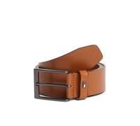 Ledergürtel TOMMY HILFIGER "LAYTON 4.0", Herren, Gr. 90, cognac, Rindsleder, unifarben, Gürtel Ledergürtel, mit dezentem Flag-Logo (90785653-90) cognac