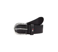 Tommy Hilfiger Damen Ledergürtel New Danny Belt Schwarz (Masters Black) 70 cm