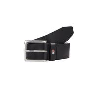 Tommy Hilfiger Herren Gürtel New Denton Belt 4,0 cm Ledergürtel, Schwarz (Black), 115 cm