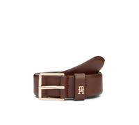 Ledergürtel TOMMY HILFIGER "TH SQUARE 3 cm breit", Damen, Gr. 70, rich walnut, Rindsleder, Gürtel Ledergürtel, mit quadratischer Schnalle, Breite: 3cm (76247161-70) rich walnut
