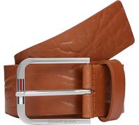 Ledergürtel TOMMY JEANS "TJM AUSTIN 4.0 cm breit", Herren, Gr. 110, braun (cognac), Rindsleder, unifarben, Gürtel Ledergürtel, Größenverstellbar (84219947-110)
