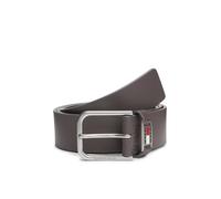 Ledergürtel TOMMY JEANS "TJM SCANTON", Herren, Gr. 95, schwarz walnut, Rindsleder, Gürtel Ledergürtel, quadratische Schnalle, Breite 4cm (47352568-95) schwarz walnut