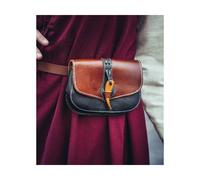 Ledergürteltasche "Adalar" mit Holzverschluss