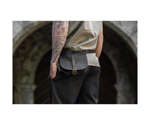 Ledergürteltasche Schwarz "Udo"