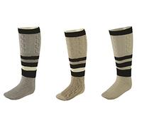 LederGwand Fuente 2 teilig Loferl Herren Wadenwärmer-Wadelstrümpfe-Trachtenstutzen-Trachtenstrumpf, Trachtenstrümpfe, Trachtensocken, Trachten Socken- Kniestrümpfe (M, Natur)