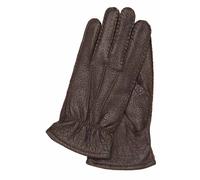 Lederhandschuhe GRETCHEN, Herren, Gr. 9, braun, 100% Leder, unifarben, Handschuhe, aus echtem Peccary-Leder (11258555-9) braun