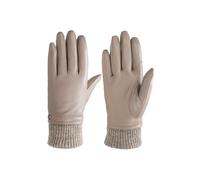 Lederhandschuhe PEARLWOOD "ARMA", Damen, Gr. 7.5, beige (taupe), Schafsleder, Handschuhe, mit Wollanteil, weiches Innenfutter aus Fleece (52029158-7,5) taupe