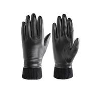 Lederhandschuhe PEARLWOOD "ARMA", Damen, Gr. 7.5, schwarz, Schafsleder, Handschuhe, mit Wollanteil, weiches Innenfutter aus Fleece (35160142-7,5) schwarz