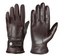Lederhandschuhe PEARLWOOD "BROOKS", Herren, Gr. 10, chocolate, Lammleder, unifarben, Handschuhe, weiches Innenfutter, Wollanteil, verstellbarer Lederriegel (21309451-10) chocolate