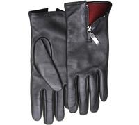 Lederhandschuhe PEARLWOOD, Damen, Gr. 7.5, schwarz, Schafsleder, unifarben, Handschuhe, mit farbigem Innenfutter, Glattleder, Zipper auf dem Handrücken (59823731-7,5) schwarz