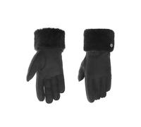 Lederhandschuhe PEARLWOOD "Emma", Damen, Gr. 7.5, schwarz, Schafsleder, unifarben, Handschuhe, Atmungsaktiv, Wärmeregulierend, Wind - und Wasserabweisend (88143569-7,5) schwarz