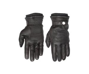 Lederhandschuhe PEARLWOOD "Freddie", Herren, Gr. 8,5, braun (hazel), Ziegenleder, unifarben, Handschuhe, Atmungsaktiv, Wärmeregulierend, Wind - und Wasserabweisend (77498405-8,5) hazel