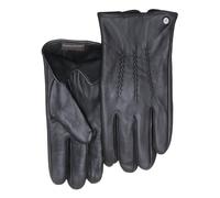 Lederhandschuhe PEARLWOOD "Gates", Herren, Gr. 8,5, schwarz, Schafsleder, Biesen, unifarben, Handschuhe, weiches Innenfutter aus Fleece (84992934-8,5) schwarz