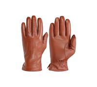 Lederhandschuhe PEARLWOOD "GRAY", Damen, Gr. 9, chestnut, Lammleder, unifarben, Handschuhe Lederhandschuhe, Weiches Innenfutter mit Wollanteil, dekorative Ziernähte (44144856-9)