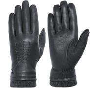 Lederhandschuhe PEARLWOOD, Herren, Gr. 7, schwarz, Leder, unifarben, Handschuhe, mit feinen Nähten (51628308-7) schwarz
