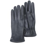 Lederhandschuhe PEARLWOOD "Liz", Damen, Gr. 7.5, schwarz, Schafsleder, unifarben, Handschuhe, Original PEARLWOOD Edelstahlniete (73949850-7,5) schwarz