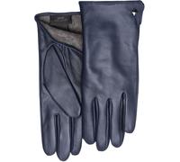 Lederhandschuhe PEARLWOOD "Meg", Damen, Gr. 7, blau, Schafsleder, unifarben, Handschuhe, dekorativer Rockstud - elastischer Bund - Seitenschlitz (17233633-7) blau