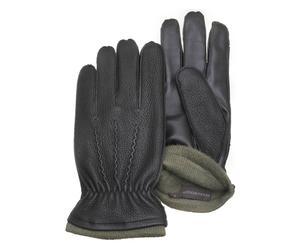 Lederhandschuhe PEARLWOOD "Miles", Herren, Gr. 9.5, schwarz, Schafsleder, unifarben, Handschuhe, Touchscreen proofed - 10 Finger System (96102014-9,5) schwarz