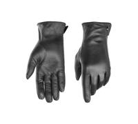 Lederhandschuhe PEARLWOOD "PAM", Damen, Gr. 7.5, schwarz, Schafsleder, unifarben, Handschuhe Lederhandschuhe, weiches Fleece-Innenfutter, Temperaturregulierend, Seitenschlitz (28613831-7,5)