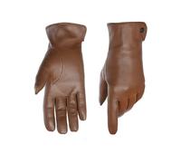 Lederhandschuhe PEARLWOOD "PAM", Damen, Gr. 7, braun (cognac), Schafsleder, unifarben, Handschuhe, weiches Fleece-Innenfutter, Temperaturregulierend, Seitenschlitz (92501018-7) cognac