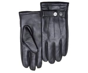 Lederhandschuhe PEARLWOOD "Porter", Herren, Gr. 9, schwarz, Leder, unifarben, Handschuhe, Atmungsaktiv, Wärmeregulierend, Wind - und Wasserabweisend (86613440-9) schwarz
